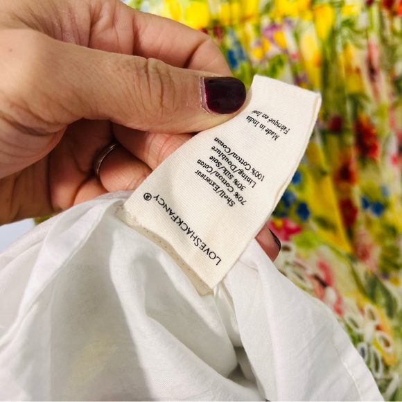 LoveShackFancy Floral Yellow and Pink Dress - S - Picture 11 of 12